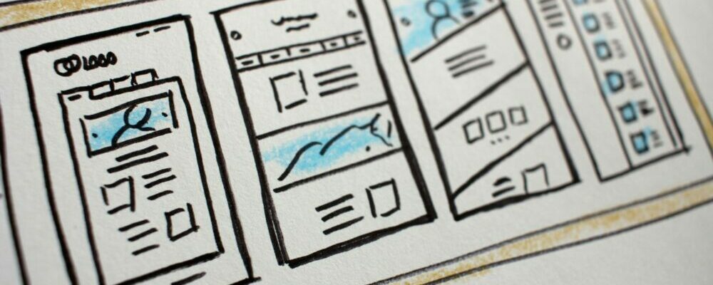 Website design sketches